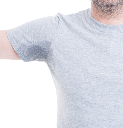 hyperhidrosis on the armpit