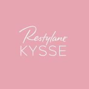 Restylane Kysse logo representing natural lip enhancement filler at Revelus Dermatology Austin